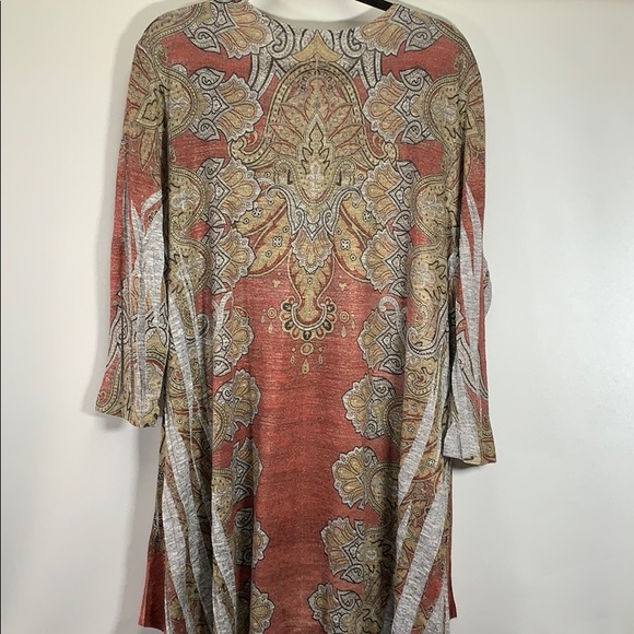 Studio Gem Q Women’s Plus Size 2XL Pullover 3/4 Sleeve Long Tunic Top Shirt - Picture 6 of 9